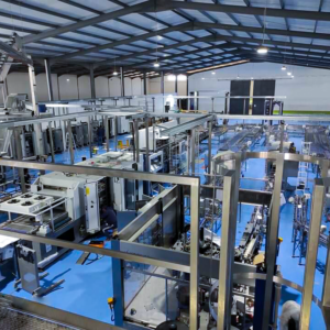 Installing of PET KRONES water bottling  line, Capacity  45000 bph